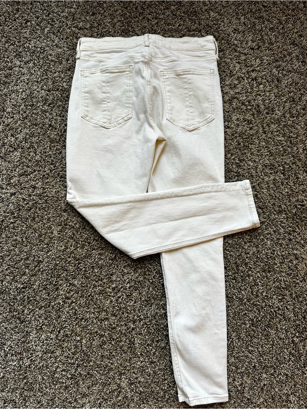 Rag and bone Women’s Cream High-Rise Skinny Jeans